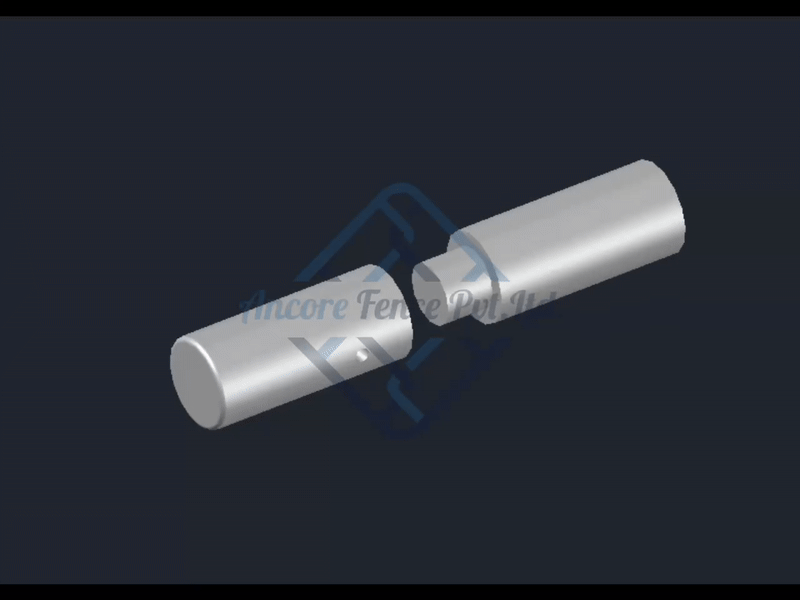 Gate Weld on Barrel Hinges